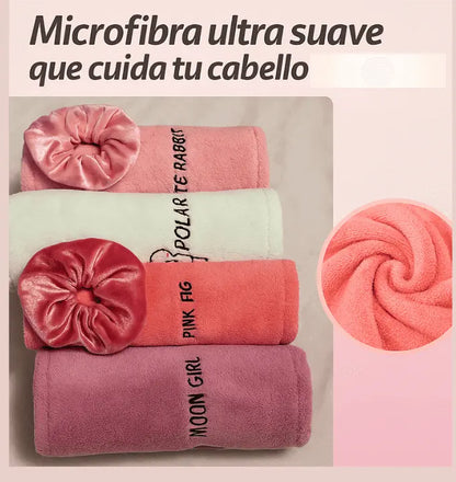 🔥Pack de 3 Toallas Para El Cabello Anti Frizz