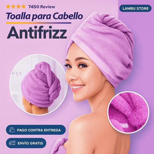 🔥Pack de 3 Toallas Para El Cabello Anti Frizz